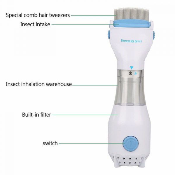 Electric comb for lice and flea treatment