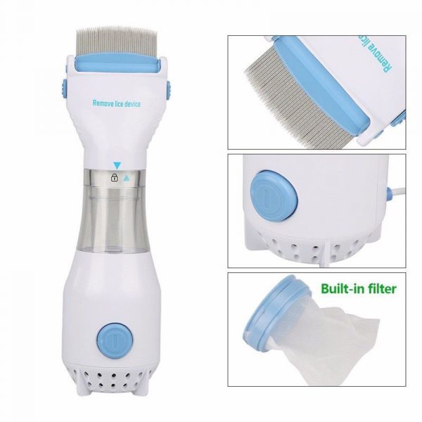 Electric comb for lice and flea treatment