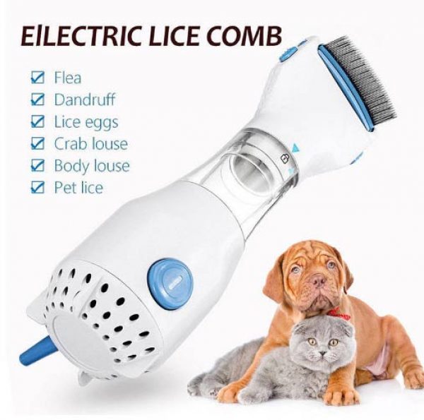 Electric comb for lice and flea treatment