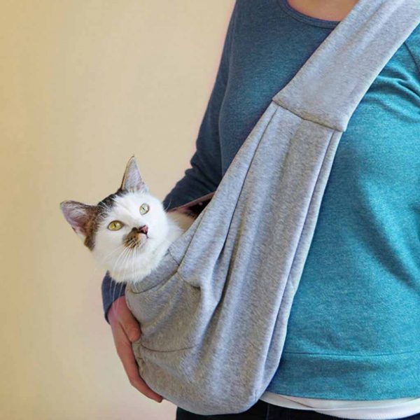 Reversible travel tote for small dogs and cats
