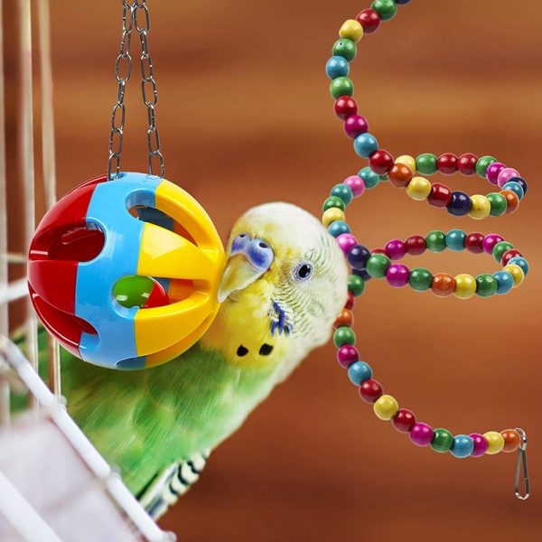 10 pack bird cage toys for parrots cackatoo