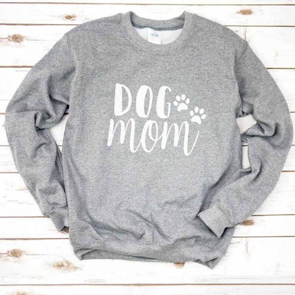 Dog Mom Printing-Long Sleeve Casual Sweatshirt