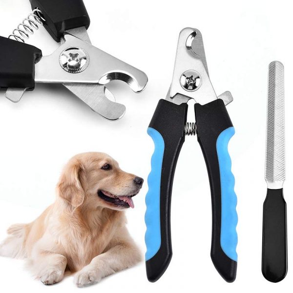 Stainless Steel Pet Nail Clippers with Nail File