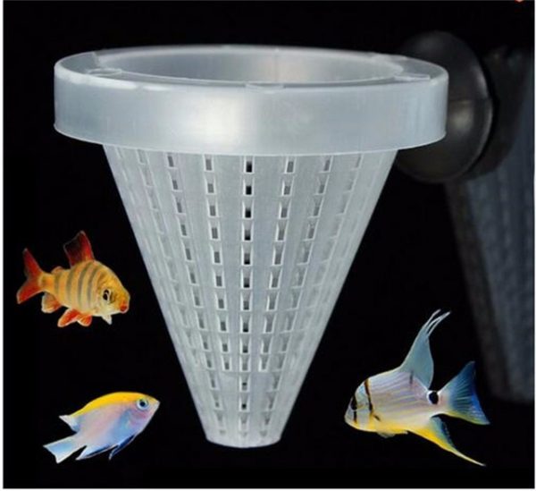 Aquarium White Funnel Feeder