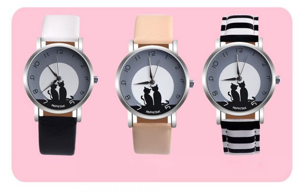 Cute Cat Printed Women Watches