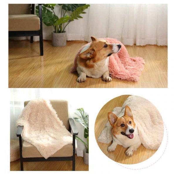 Fluffy Plush Dog Blanket