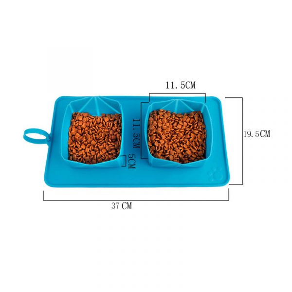 Pet bowl silicone folding bowl