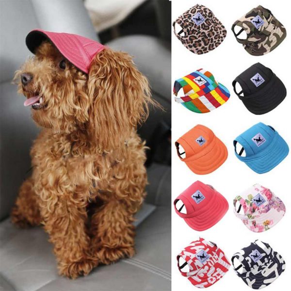 Tailup-Small Pet Summer Baseball Visor Cap