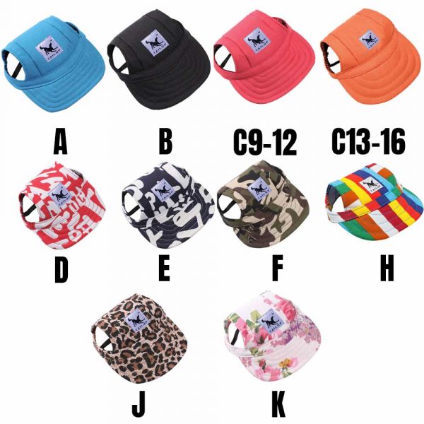 Tailup-Small Pet Summer Baseball Visor Cap