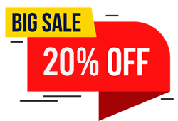 big sale 20% off