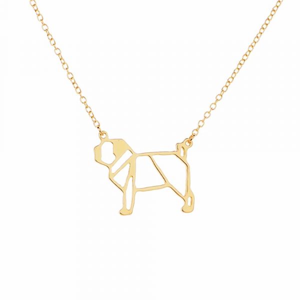 Cute Pug Pendant Necklace