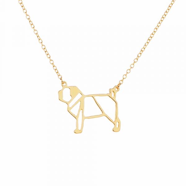 Cute Pug Pendant Necklace