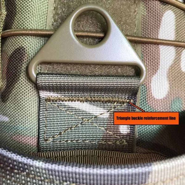 Tactical Dog Vest Breathable Military Dog Clothes Using aluminium alloy buckle, light and able to withstand greater pulling force. Inverted triangle suture decompression mode design, reduce gravity and firmer. Molle system, can be mounted on backpacks and other items with molle system