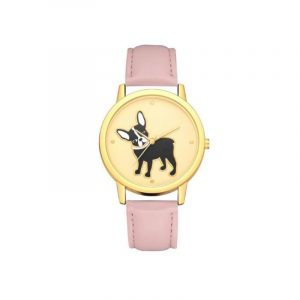 Women dog Printing Analog Quartz Wrist Watch