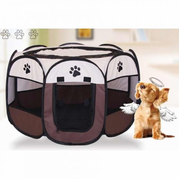 Fast folding octagonal pet cage