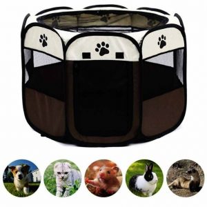 Fast folding octagonal pet cage