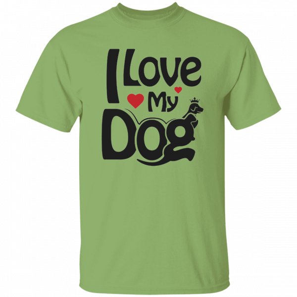 I Love My Dog Print Tshirt