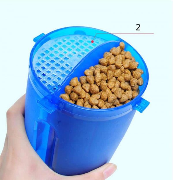Water food bottle with bowl for outdoor trips